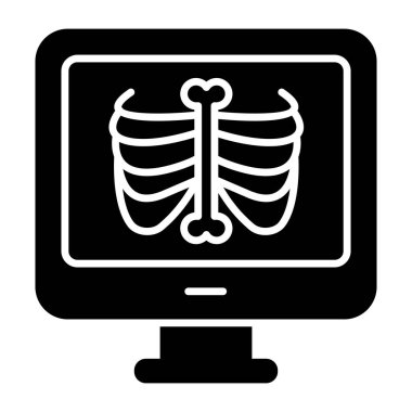Çevrimiçi kaburga kafesinin eşsiz tasarım simgesi
