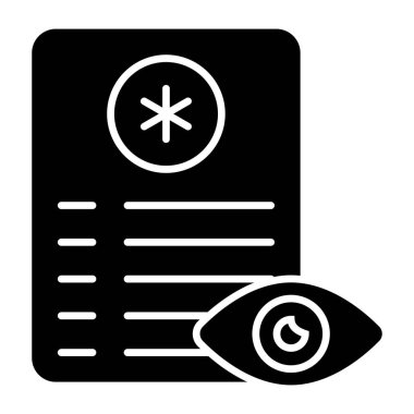 Göz raporunun moda tasarım simgesi 