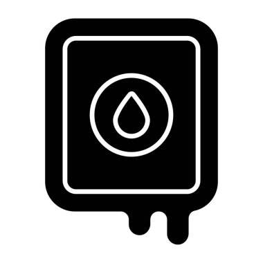 Kan bağışı simgesi gösteren bir damlacık