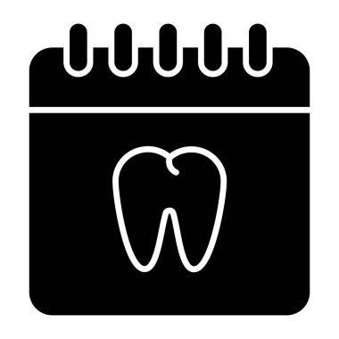 Dentist appointment icon, editable vector