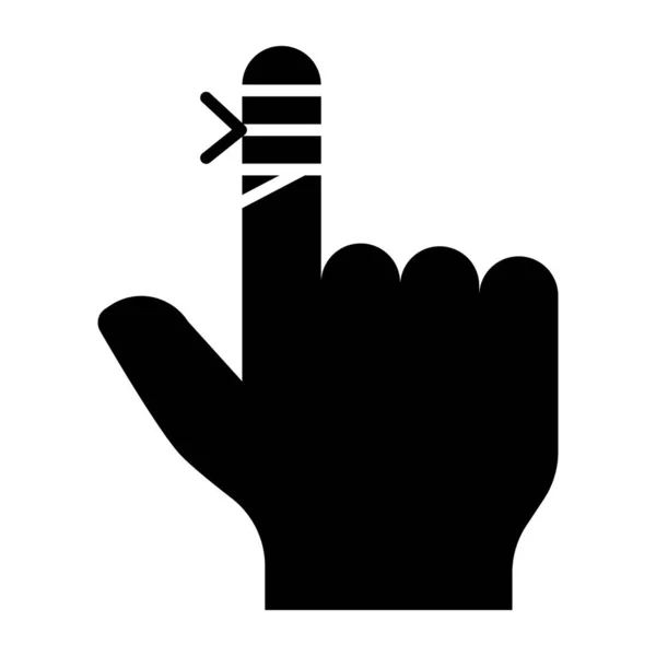 Unique Design Icon Finger Cut — Stock Vector