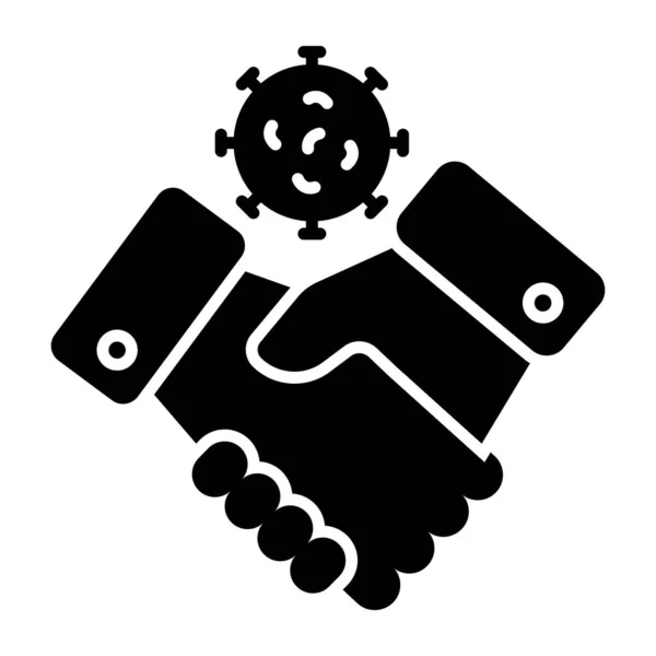 Icon Design Handshake — Stok Vektör