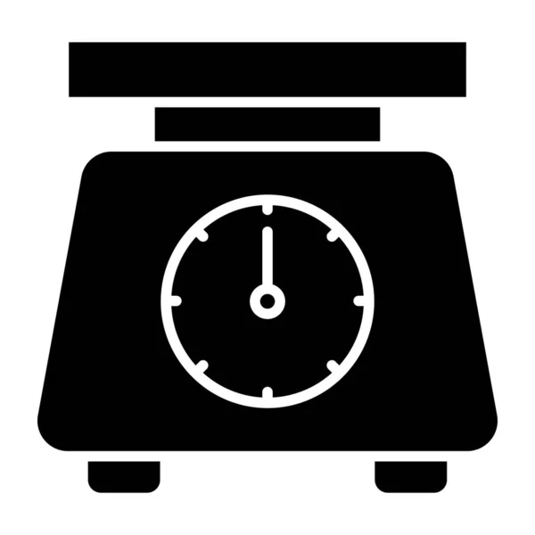 Icono Diseño Lleno Escala Laboratorio — Vector de stock