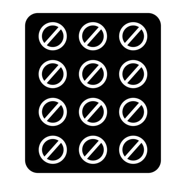 Editable Design Icon Pills Strip — Stockvector