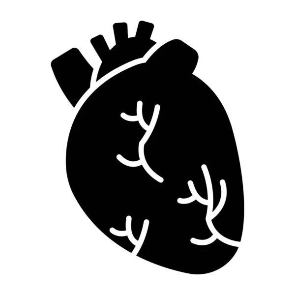 Une Icône Design Modifiable Cœur — Image vectorielle