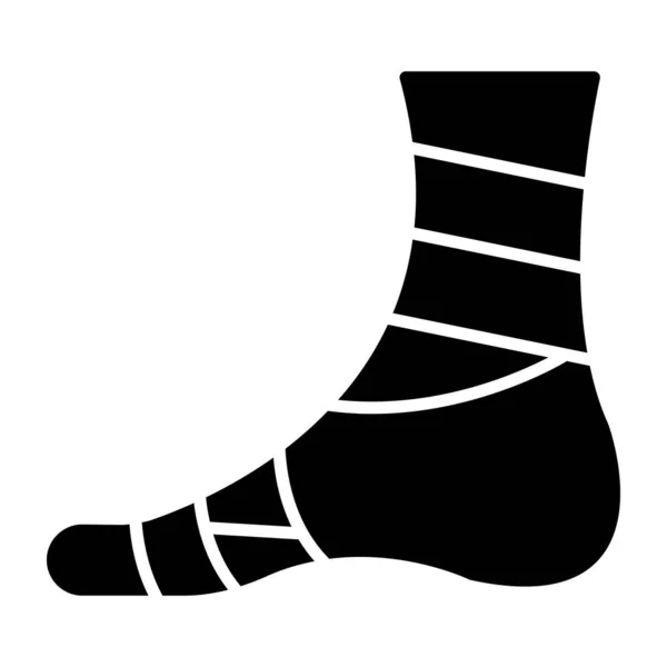 Premium Download Icon Foot Bandage — Stock Vector