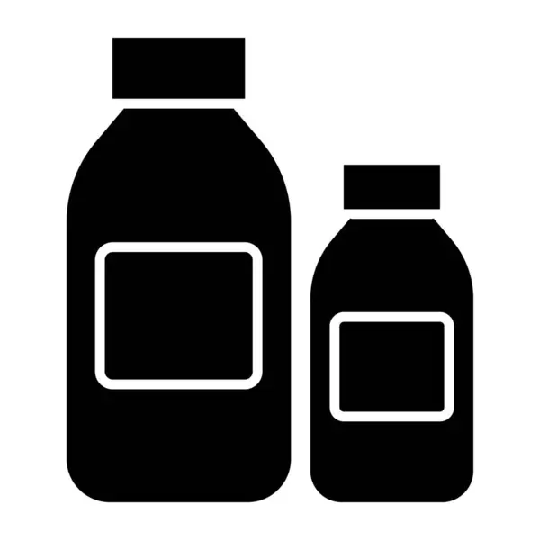Perfect Design Icon Syrup Bottles — Stock Vector