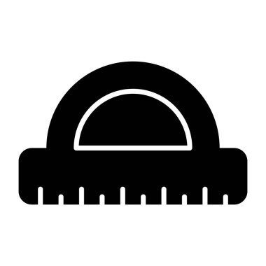 Yapıştırıcı ölçeğinin katı tasarım simgesi 