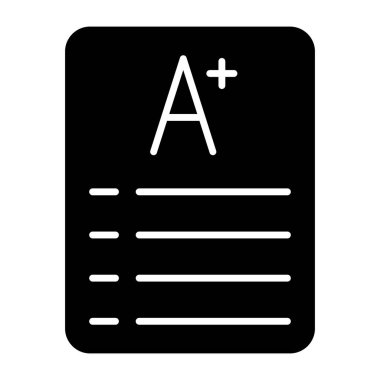 Sonuç tablosunun düzenlenebilir tasarım simgesi 