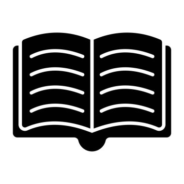 Açık kitap simgesinin yaratıcı tasarım vektörü