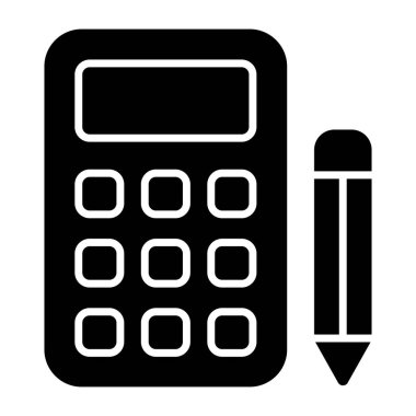       Hesap makinesi simgesinin modern biçim vektörü