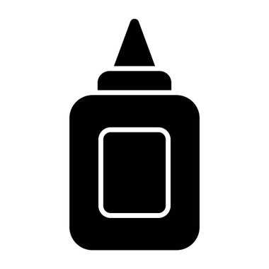 Yapıştırıcı şişesinin sembol tasarımı 