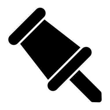 A perfect design icon of pushpin 