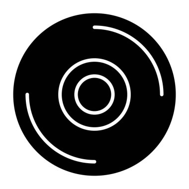 Sıkıştırılabilir disk simgesi, düzenlenebilir vektör 