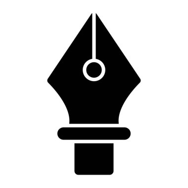 Düzenlenebilir mürekkep kalem tasarımı simgesi