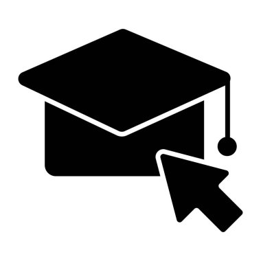 Akademik başlık simgesi, havan tahtasının vektör tasarımı