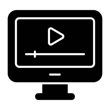 Çevrimiçi video için bir simge tasarımı 