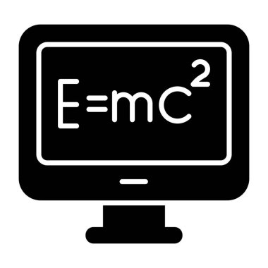 Fizik formülünün bir simge tasarımı 