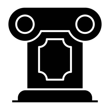 Yunan sütununun mükemmel tasarım simgesi