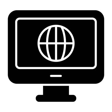 Çevrimiçi tarayıcının mükemmel tasarım simgesi 