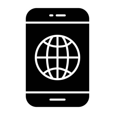 Mobil tarayıcının premimium indirme simgesi 