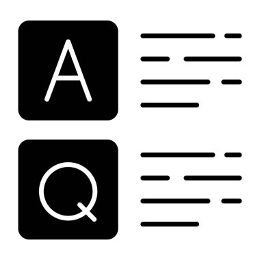 Cevap sorusunun mükemmel tasarım simgesi 