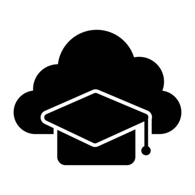 Bulut eğitiminin simge tasarımı 
