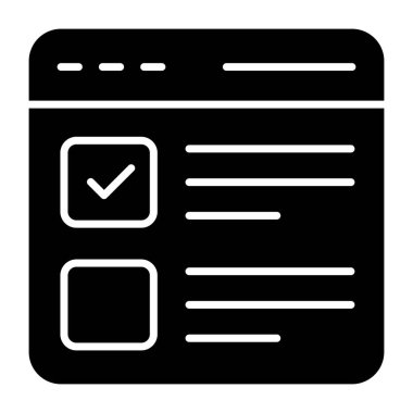 Web listesinin mükemmel tasarım simgesi 