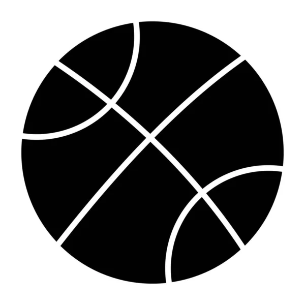 Ikona Sprzętu Sportowego Wypełniony Design Koszykówki — Wektor stockowy