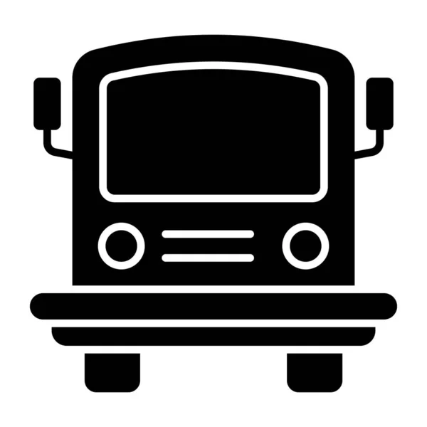 Ícone Design Editável Ônibus Escolar —  Vetores de Stock
