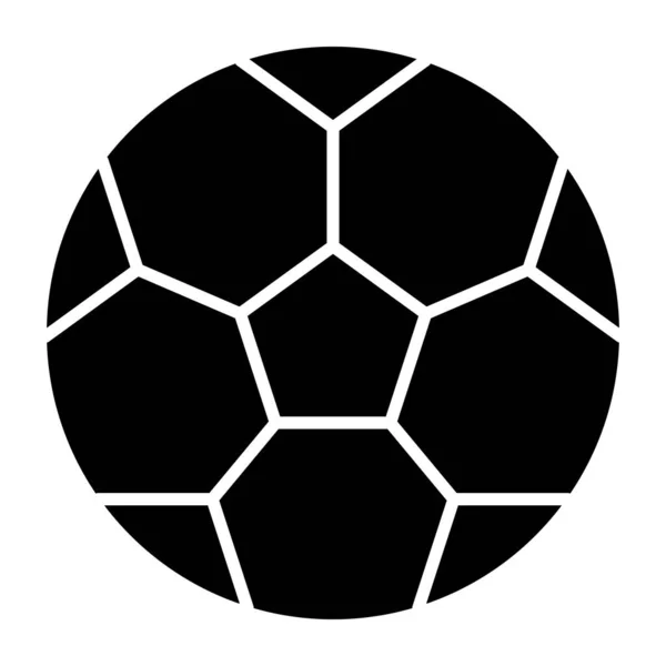 Sport Fußball Ikone Gefülltes Design Des Karierten Balls — Stockvektor