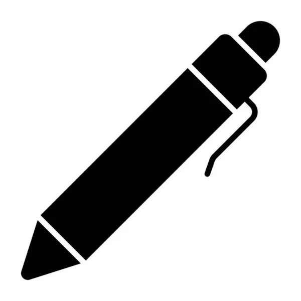ボールペンの完璧なデザインのアイコン — ストックベクタ