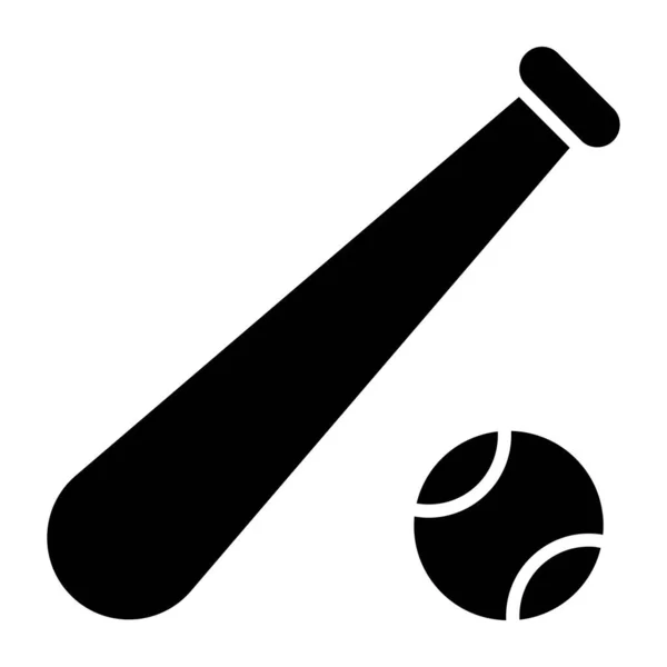 Ícone Design Editável Beisebol — Vetor de Stock