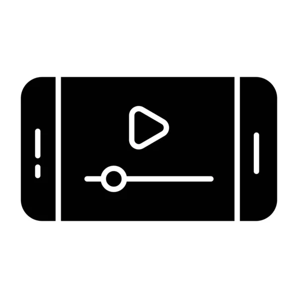 Icon Design Mobile Video — Stock Vector