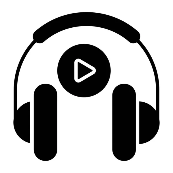 Icône Téléchargement Premium Écoute Audio — Image vectorielle