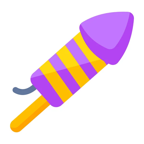 Modern Design Icon Fire Rocket — Stock Vector