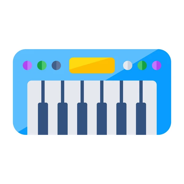 Trendiges Vektordesign Für Klavier Musikalische Tastatur — Stockvektor