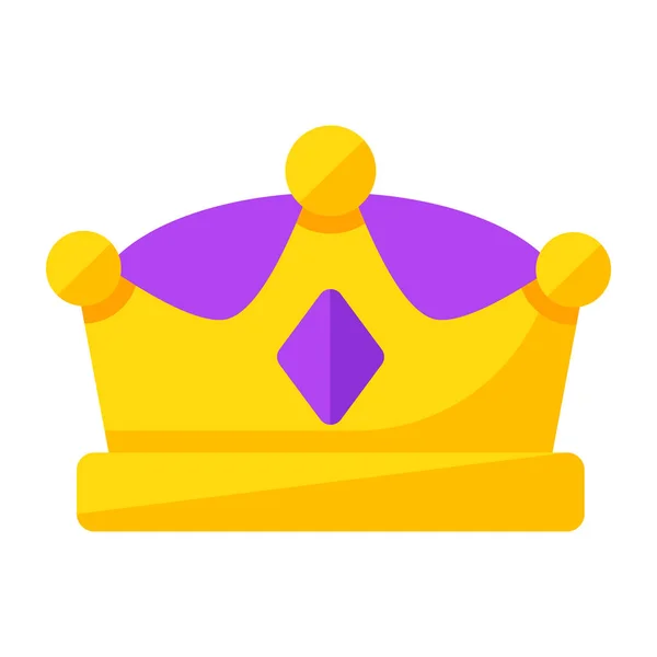 Ідеальна Ікона Дизайну Корони — стоковий вектор