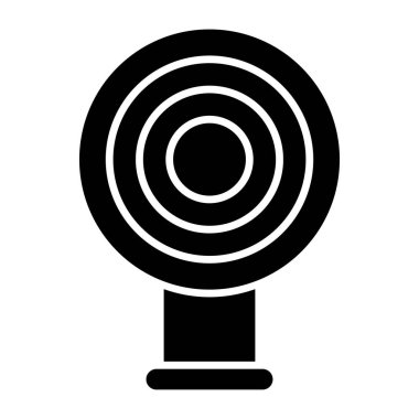 Pano simgesine tıklanıyor, düzenlenebilir vektör 