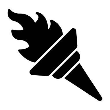 Klasik meşalenin mükemmel tasarım simgesi 