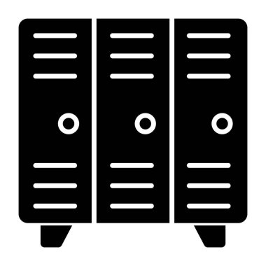 Dolapların katı vektör tasarımı 