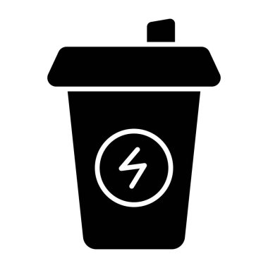 Enerji içeceğinin mükemmel tasarım simgesi