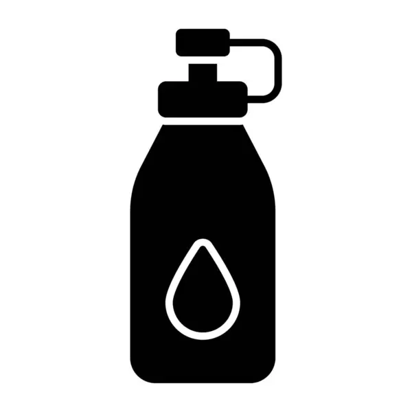 Icono Diseño Editable Botella Agua — Archivo Imágenes Vectoriales