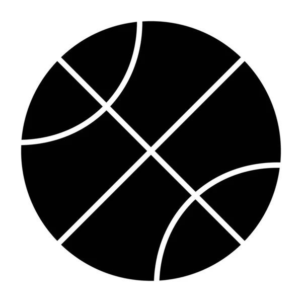 Редактируемая Икона Дизайна Баскетбола — стоковый вектор