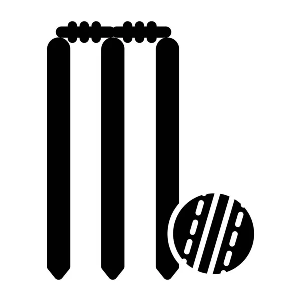Kriket Kalesinin Inanılmaz Bir Tasarım Simgesi — Stok Vektör