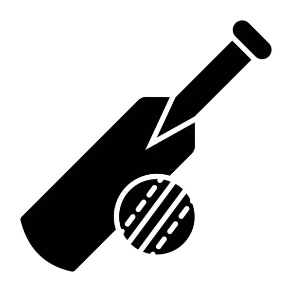 Bat Ball Icon Cricket — Stock Vector