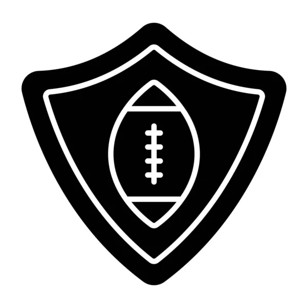 Premium Scaricare Icona Della Sicurezza Rugby — Vettoriale Stock