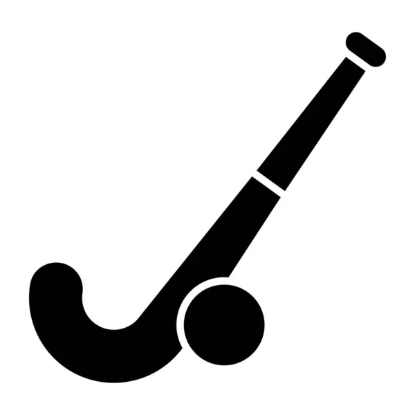 stock vector solid design icon of hockey