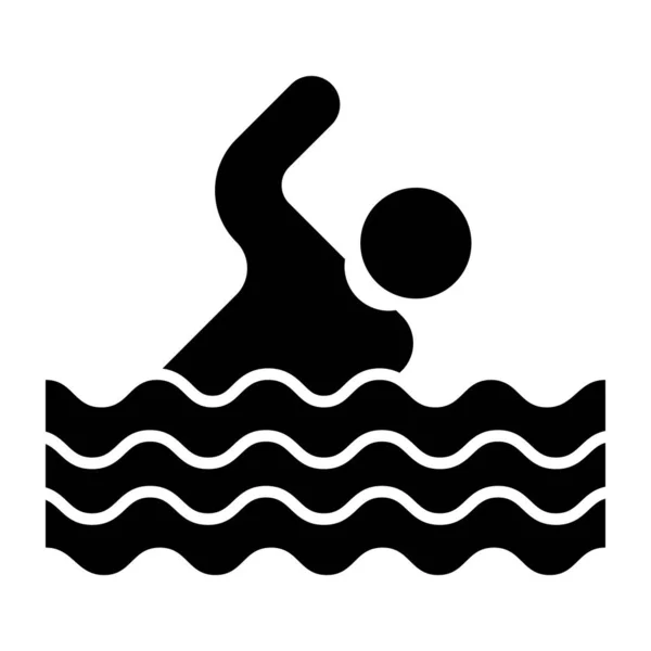 Premium Ikone Des Schwimmens Herunterladen — Stockvektor
