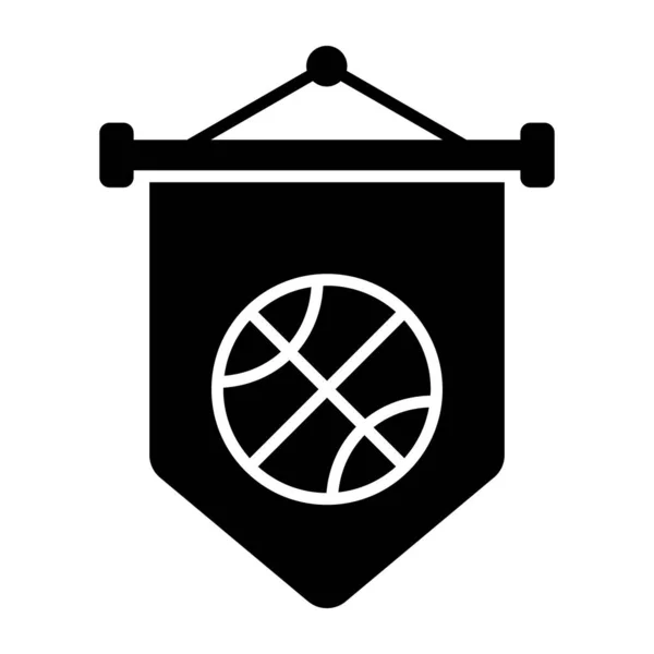 Значок Спортивного Баннера Редактируемом Дизайне — стоковый вектор